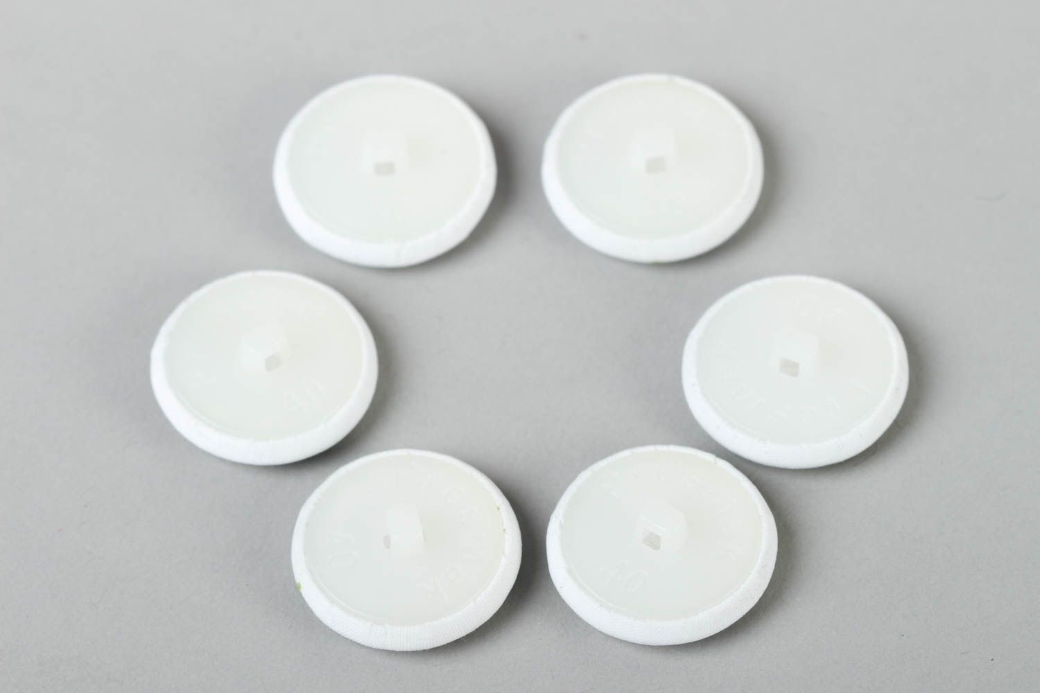Handmade fabric button plastic button 6 handmade buttons fittings for clothes photo 4