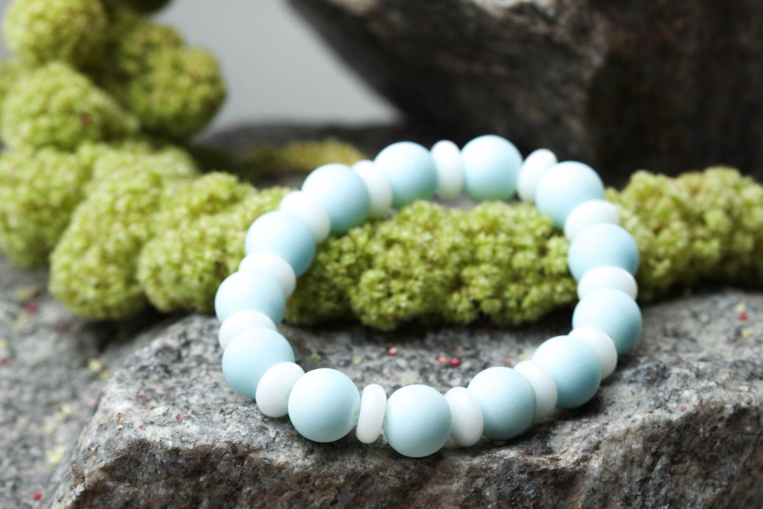 Handmade bracelet unusual gift for women designer accessory beads bracelet photo 2