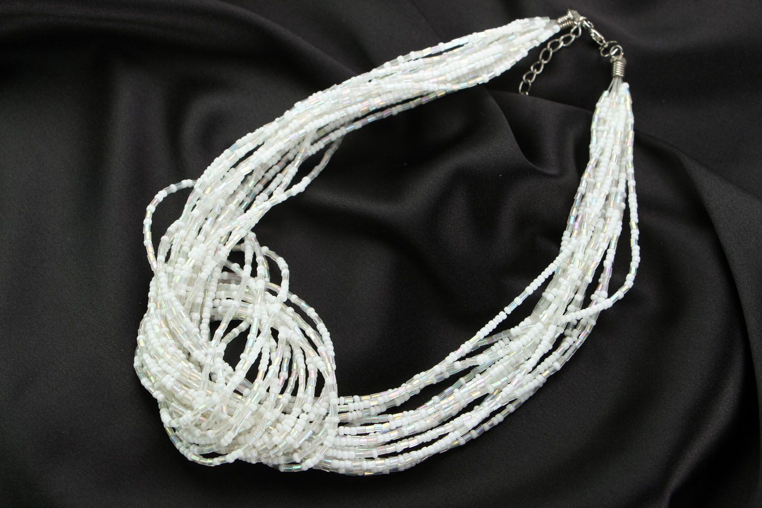 Nacre beaded necklace photo 1