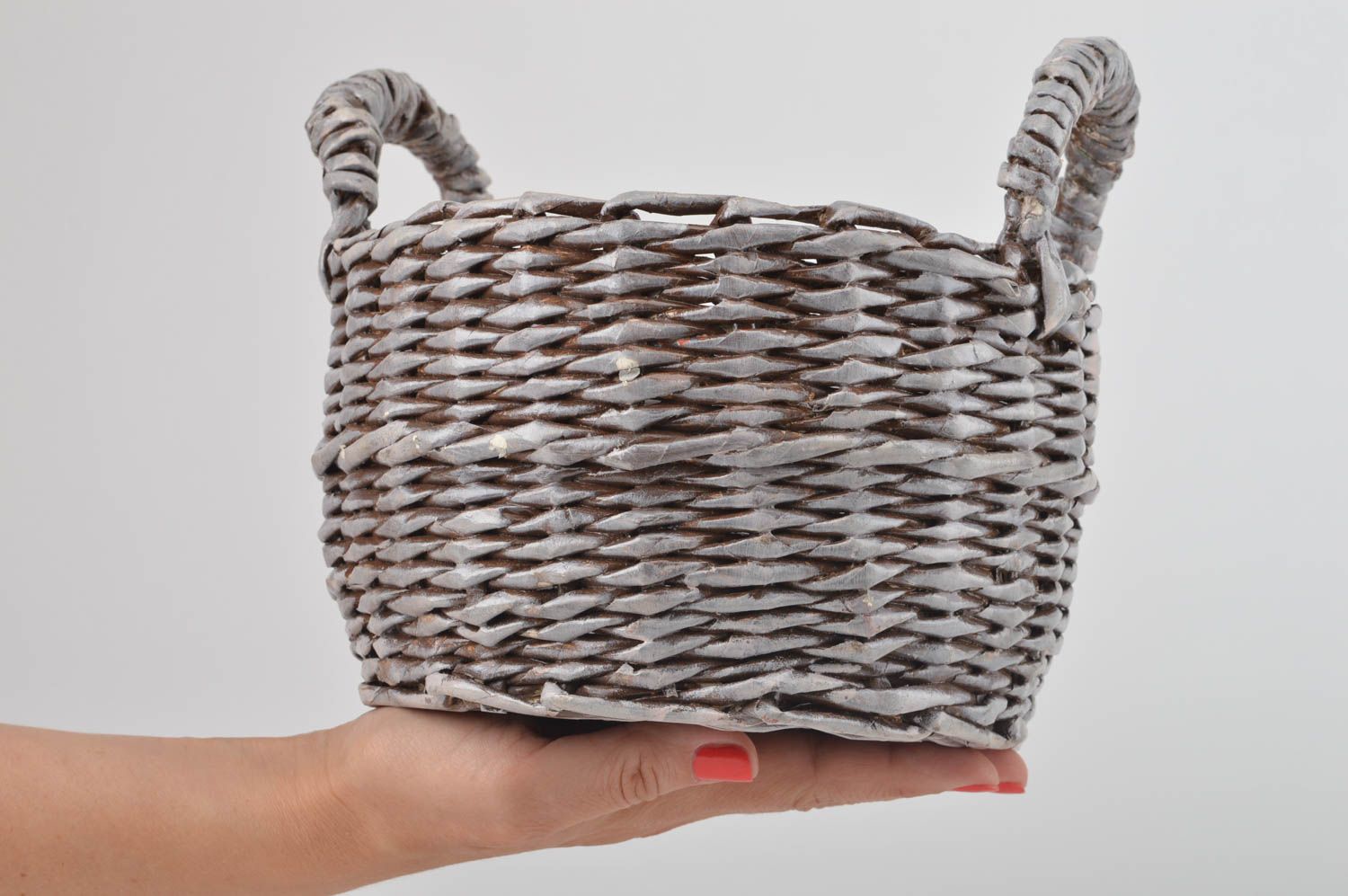 Unusual handmade woven basket paper basket designs the living room modern home photo 1