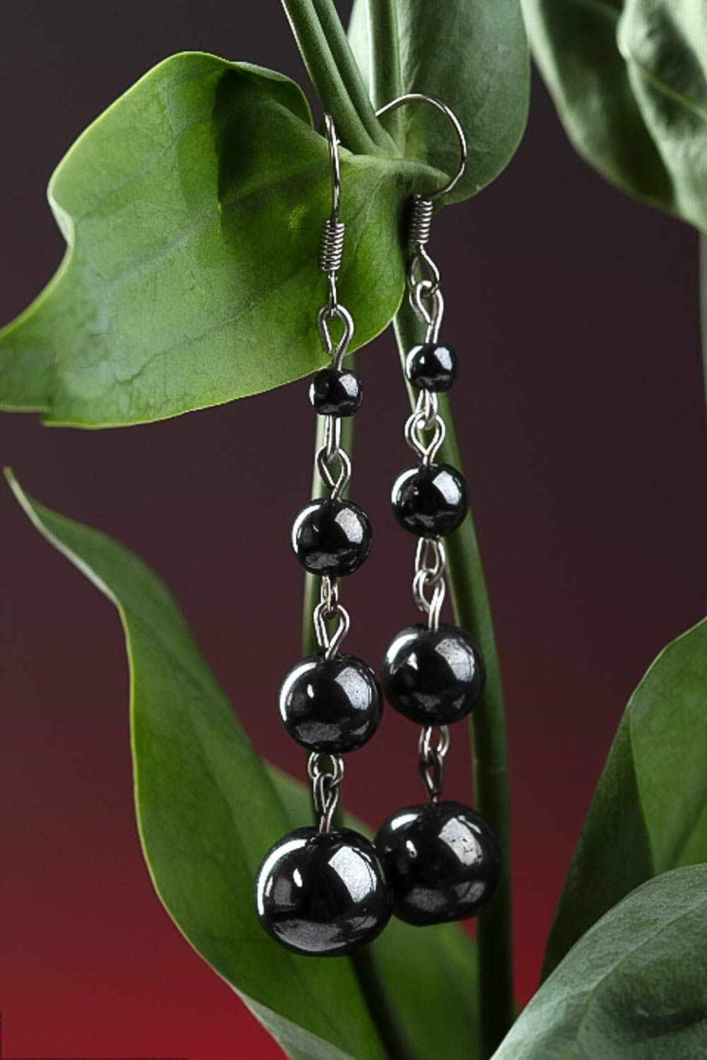 Perlen Ohrhänger handmade Ohrringe Juwelier Modeschmuck Geschenk für Frauen foto 1