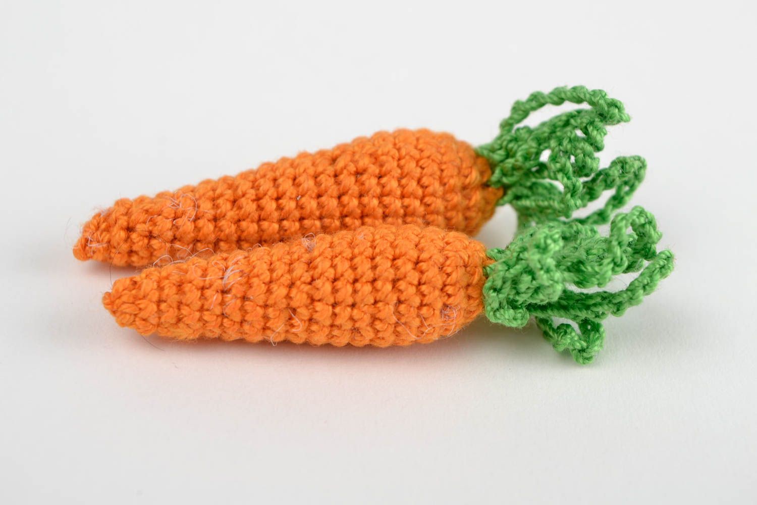 Игрушки морковки ручной работы вязаные овощи мягкие игрушки для детей забавные фото 3