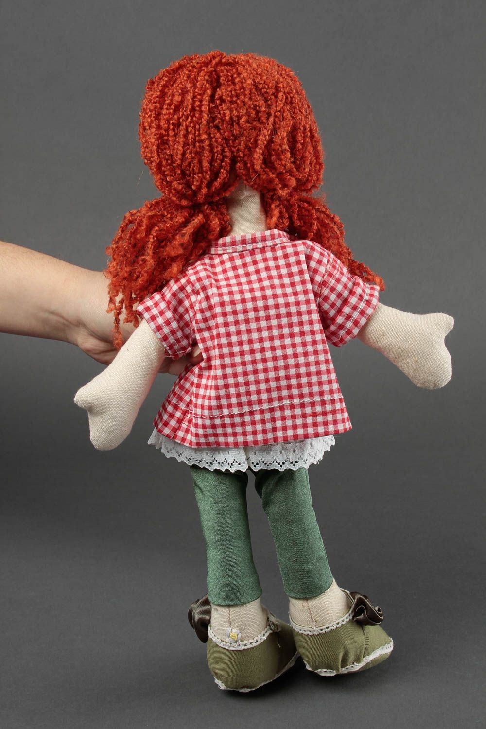 Bambola di peluche fatta a mano pupazzo di peluche giocattolo di peluche
 foto 2