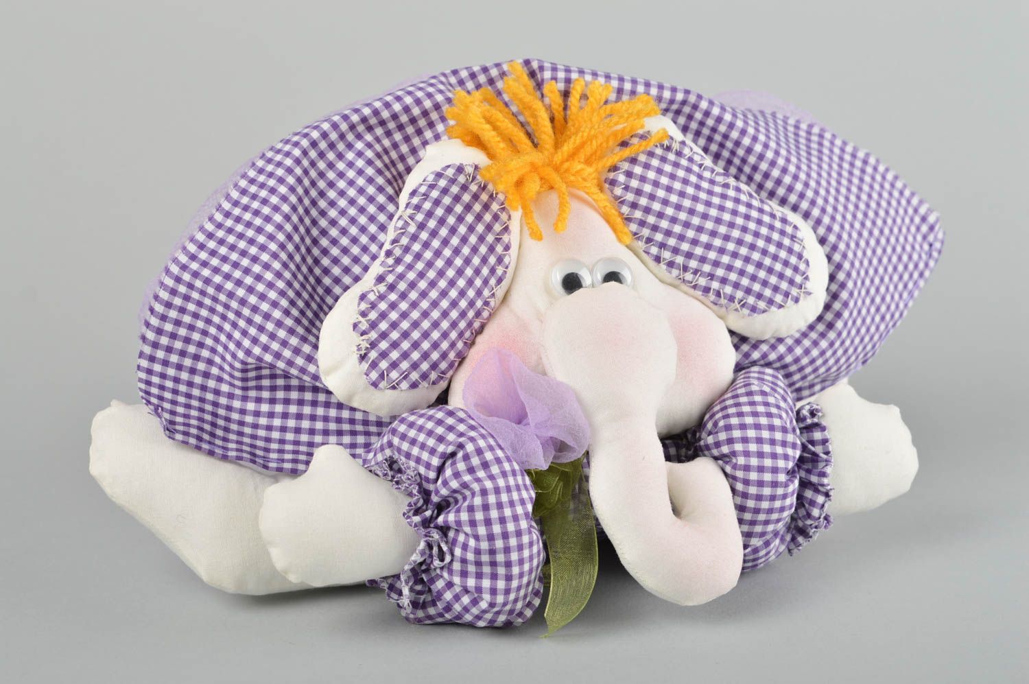 Мягкая игрушка слоник хэнд мейи игрушка животное из ткани игрушка слон милый фото 2