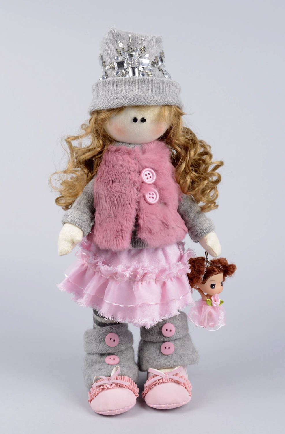 Muñeca infantil hecha a mano decoración de cuarto para niño regalo original foto 1