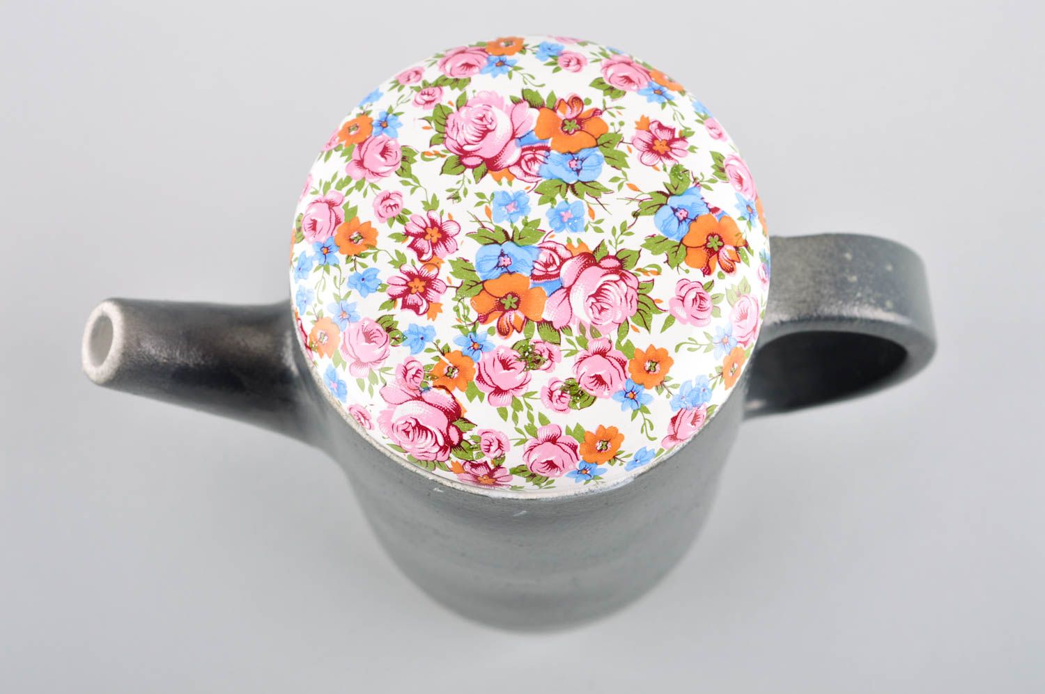Handmade Teekanne Keramik Geschirr aus Ton Geschenk für Frau Teekanne Tee schön foto 5