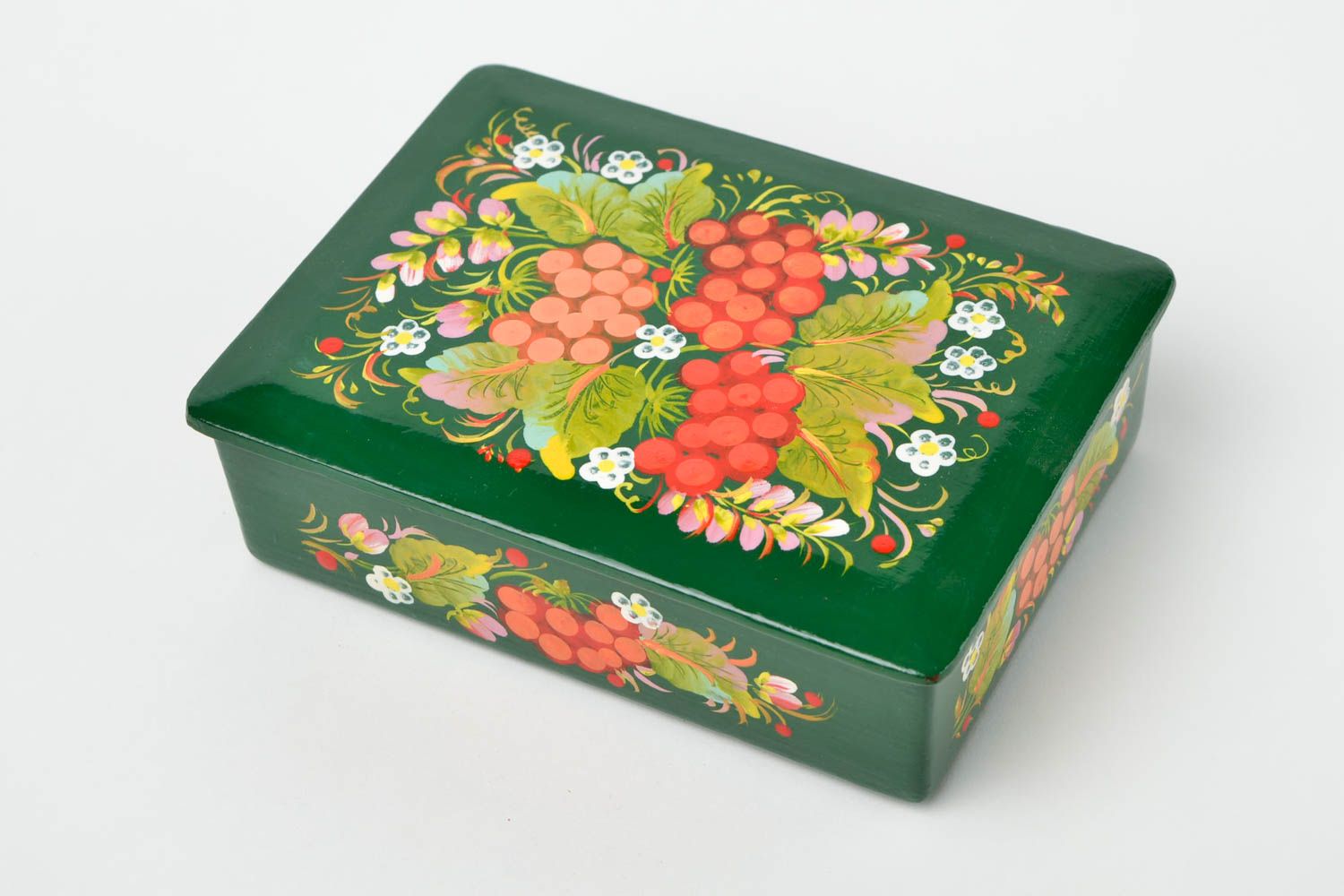 Caja para guardar bisutería cofre para joyas hecho a mano regalo original foto 3