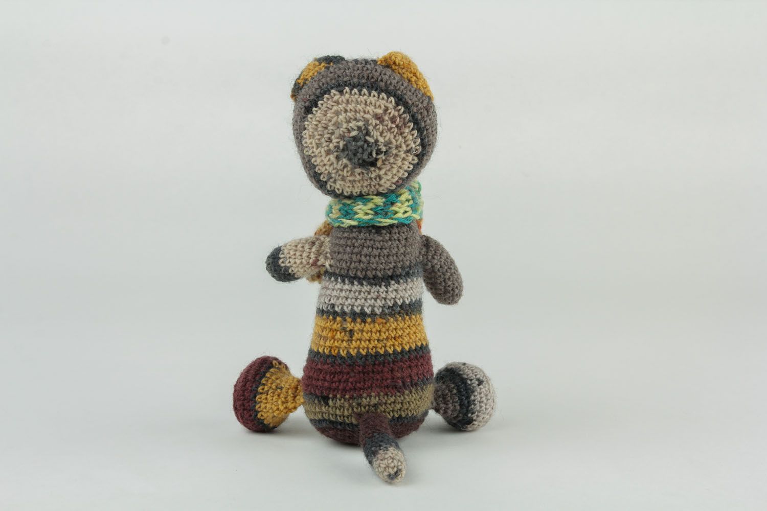 Homemade crochet toy cat photo 5
