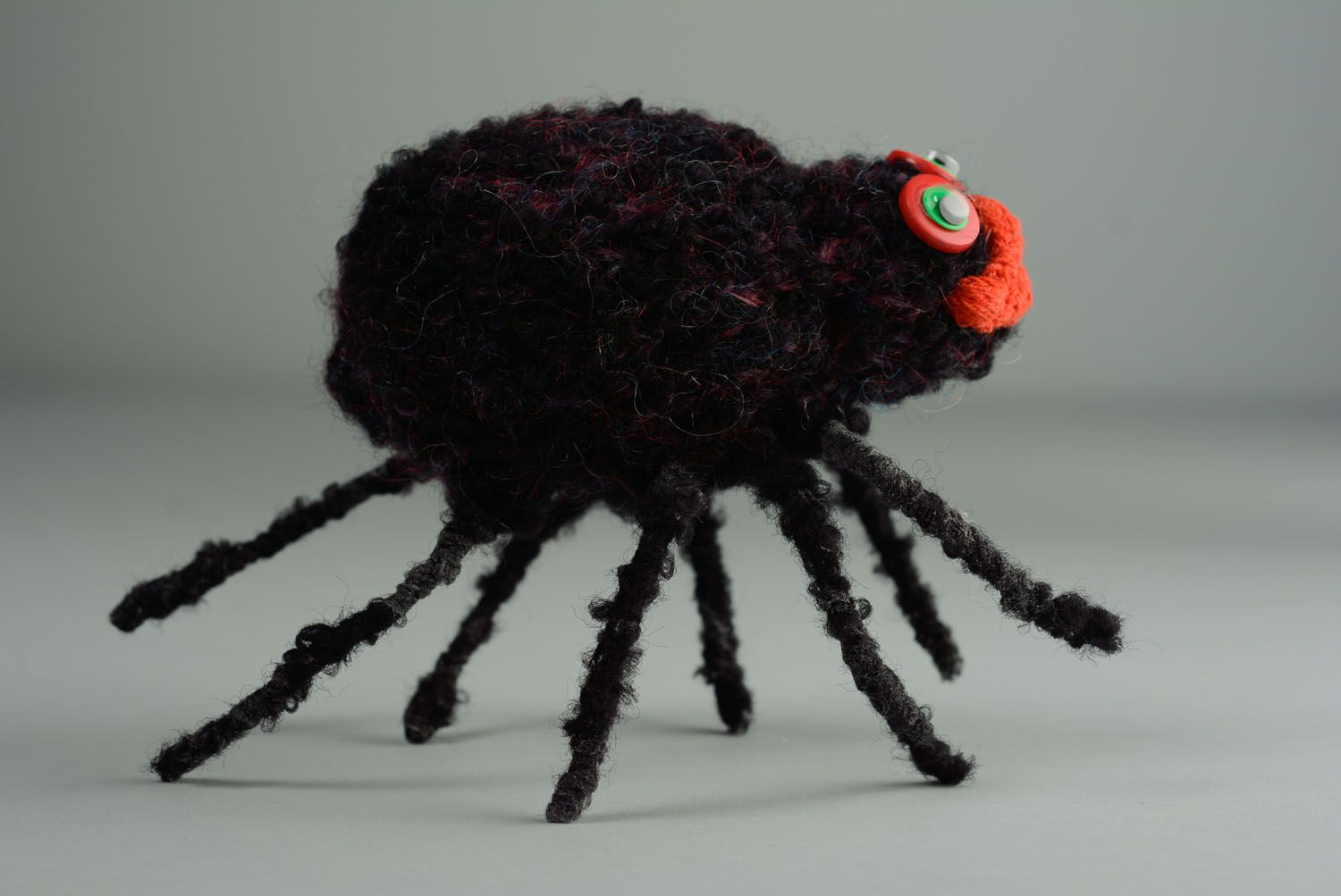 Homemade crochet toy Spider photo 4