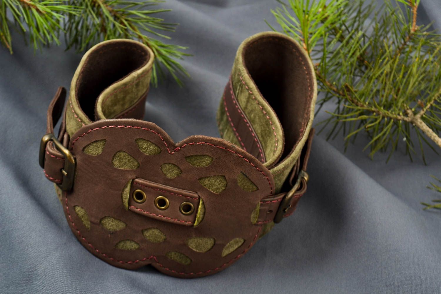 Cinturón de cuero hecho a mano accesorios de cuero natural regalo para mujer  foto 1