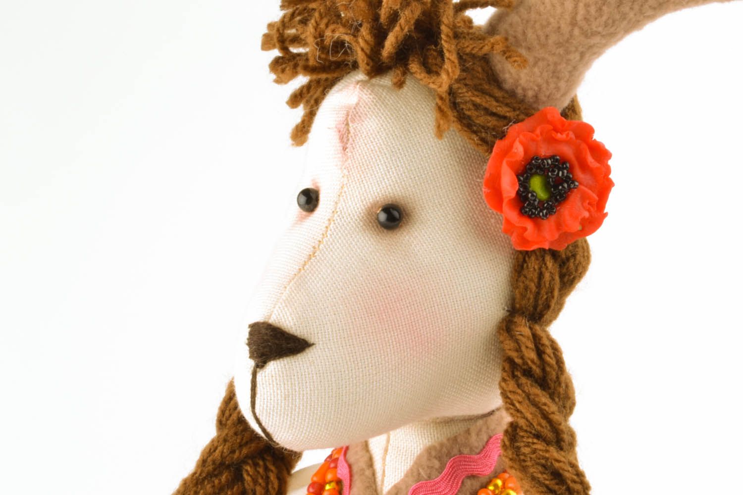Handmade toy Ukrainian Goat Girl photo 2