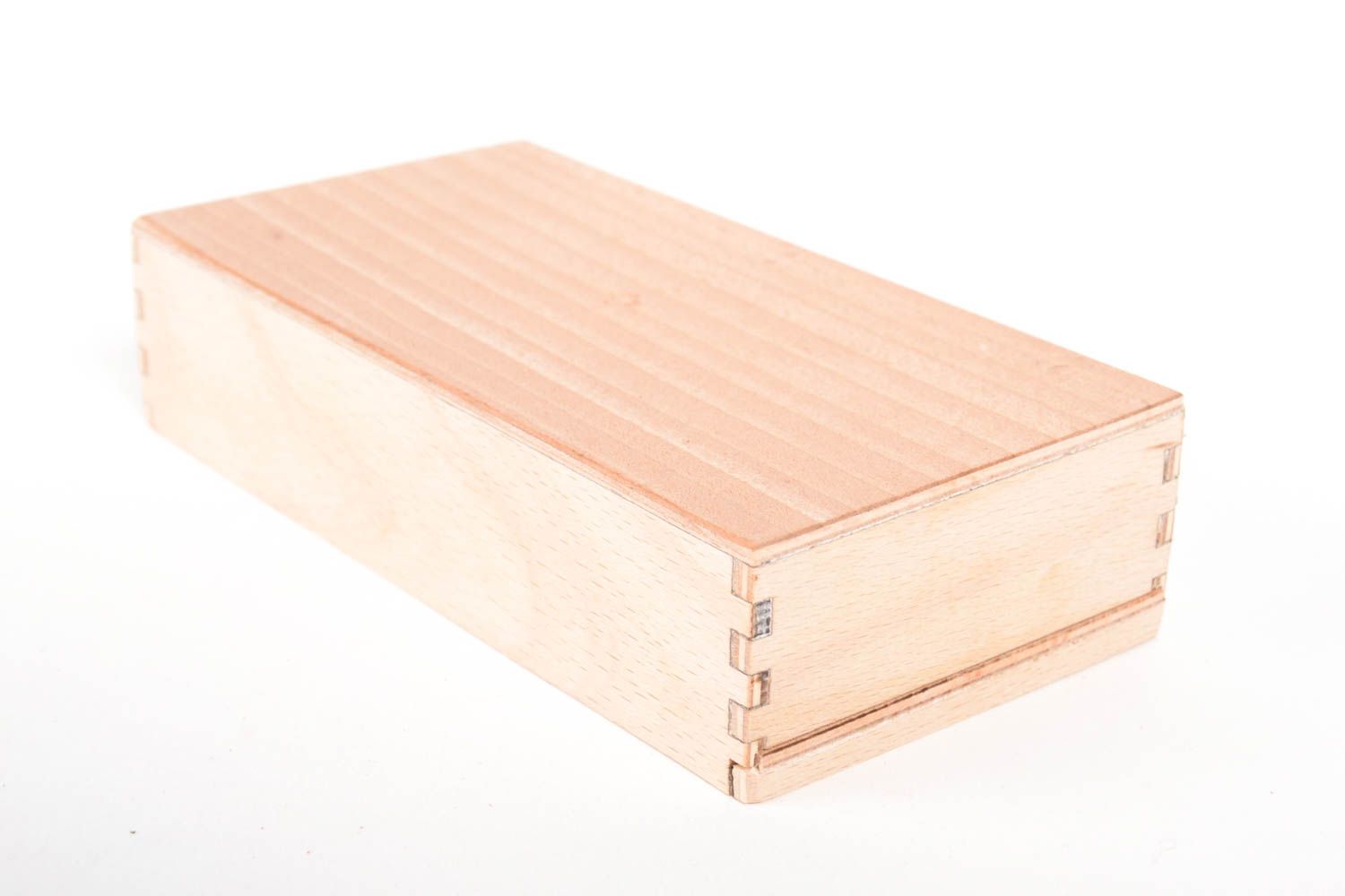Handmade wooden blank box DIY box for decoupage art supplies wood craft photo 3