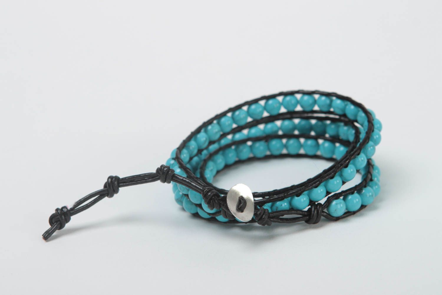 Handmade bracelet turquoise bracelet stone bracelet unusual gift for girl   photo 4