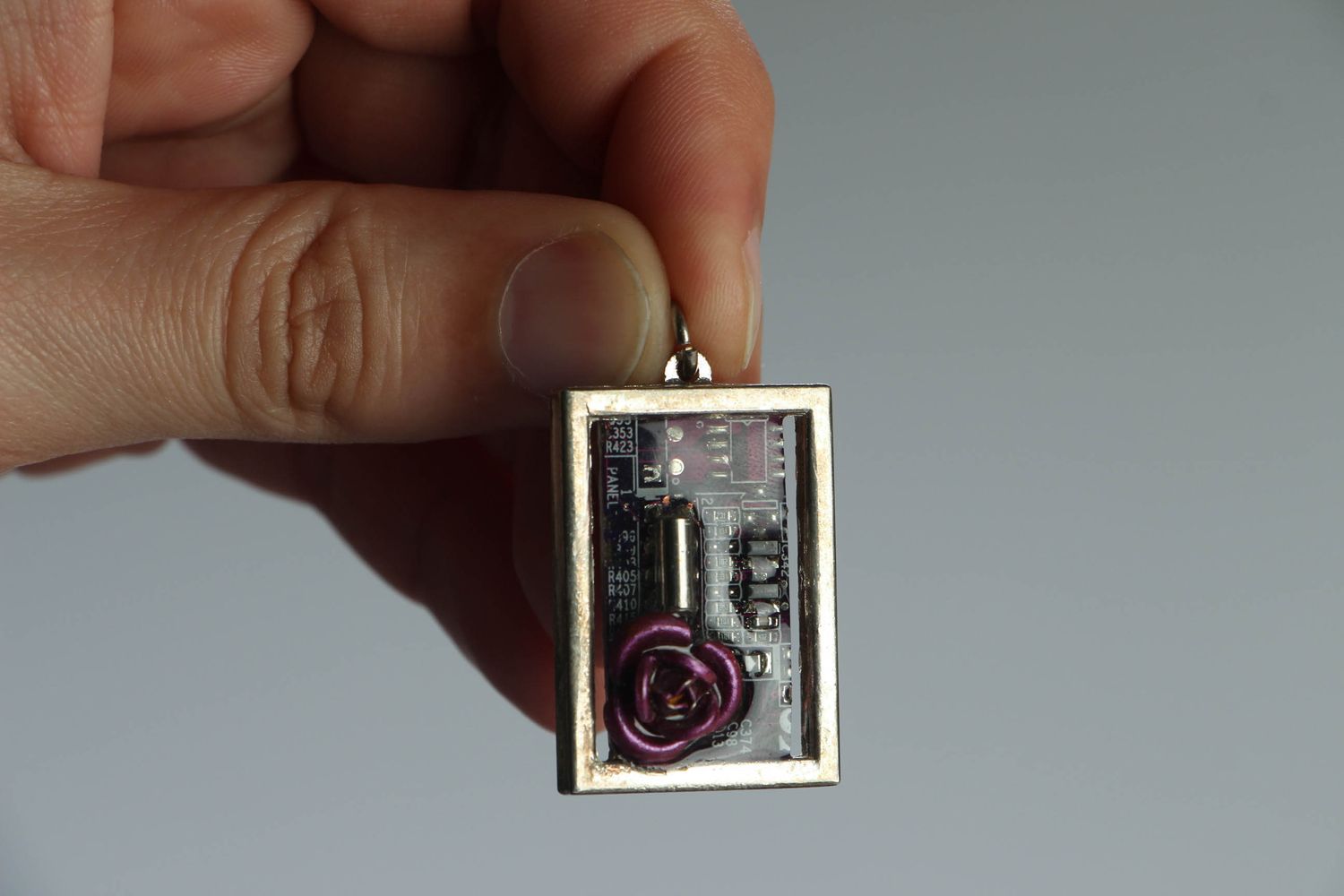 Cyberpunk pendant with micro scheme photo 4