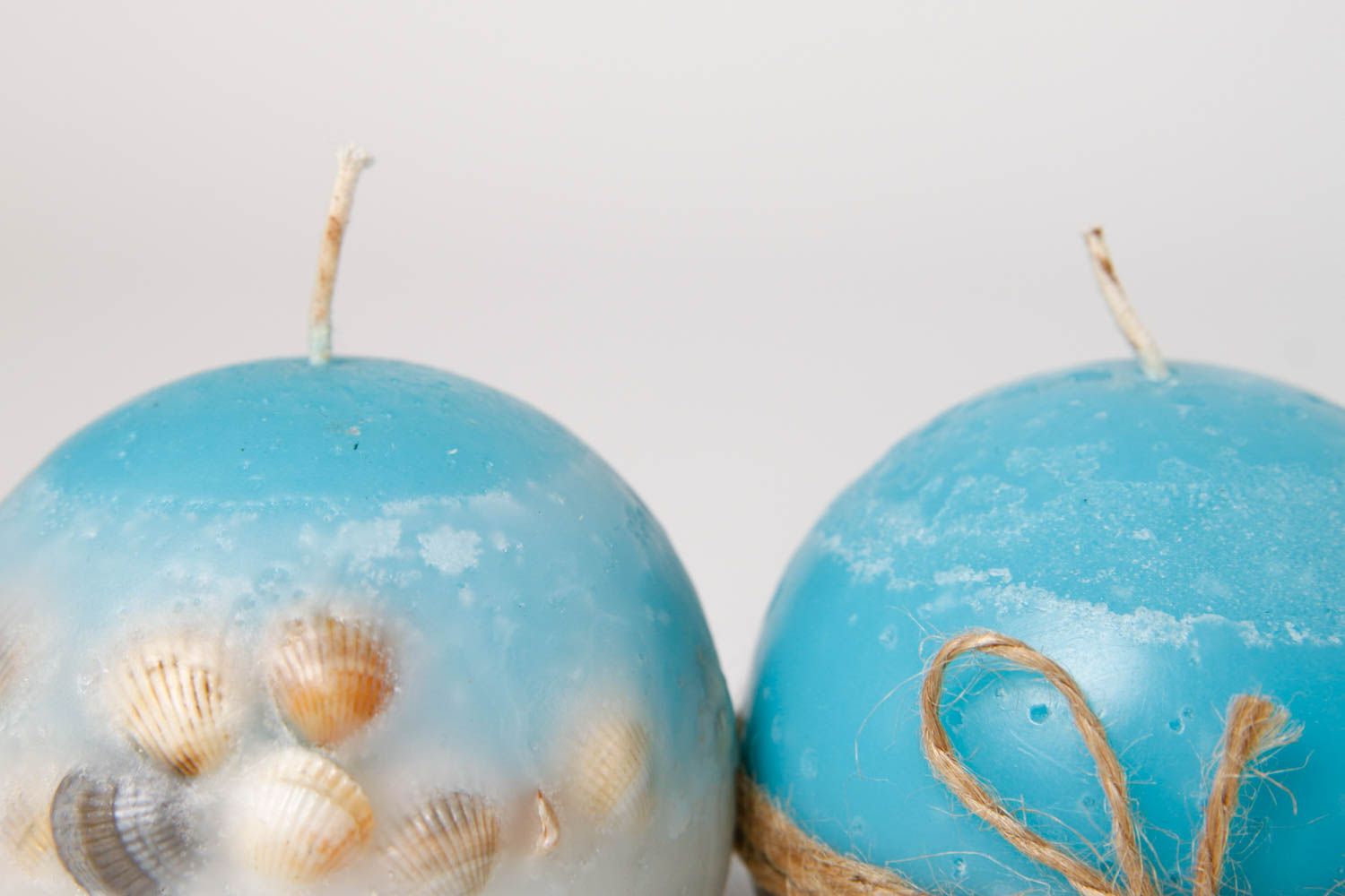 Velas hechas a mano con forma de esferas regalo original decoración de casa foto 5
