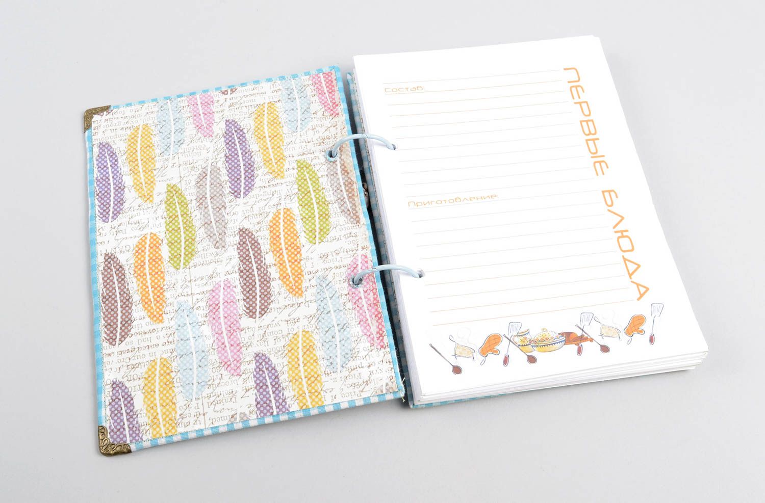 Beautiful handmade recipe book cool notebook design scrapbooking ideas photo 2