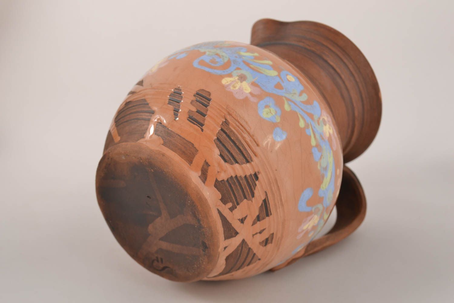 Vasija de arcilla jarro de cerámica hecho a mano accesorios de cocina foto 3