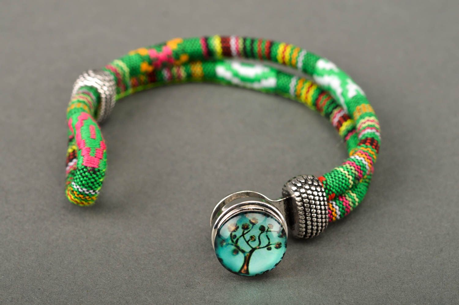 Handmade jewelry wrist bracelet cord bracelet for women designer accessories photo 2