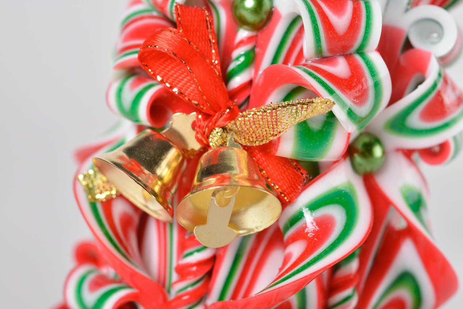 Vela de parafina hermosa hecha a mano adorno de Navidad objeto de decoración  foto 3