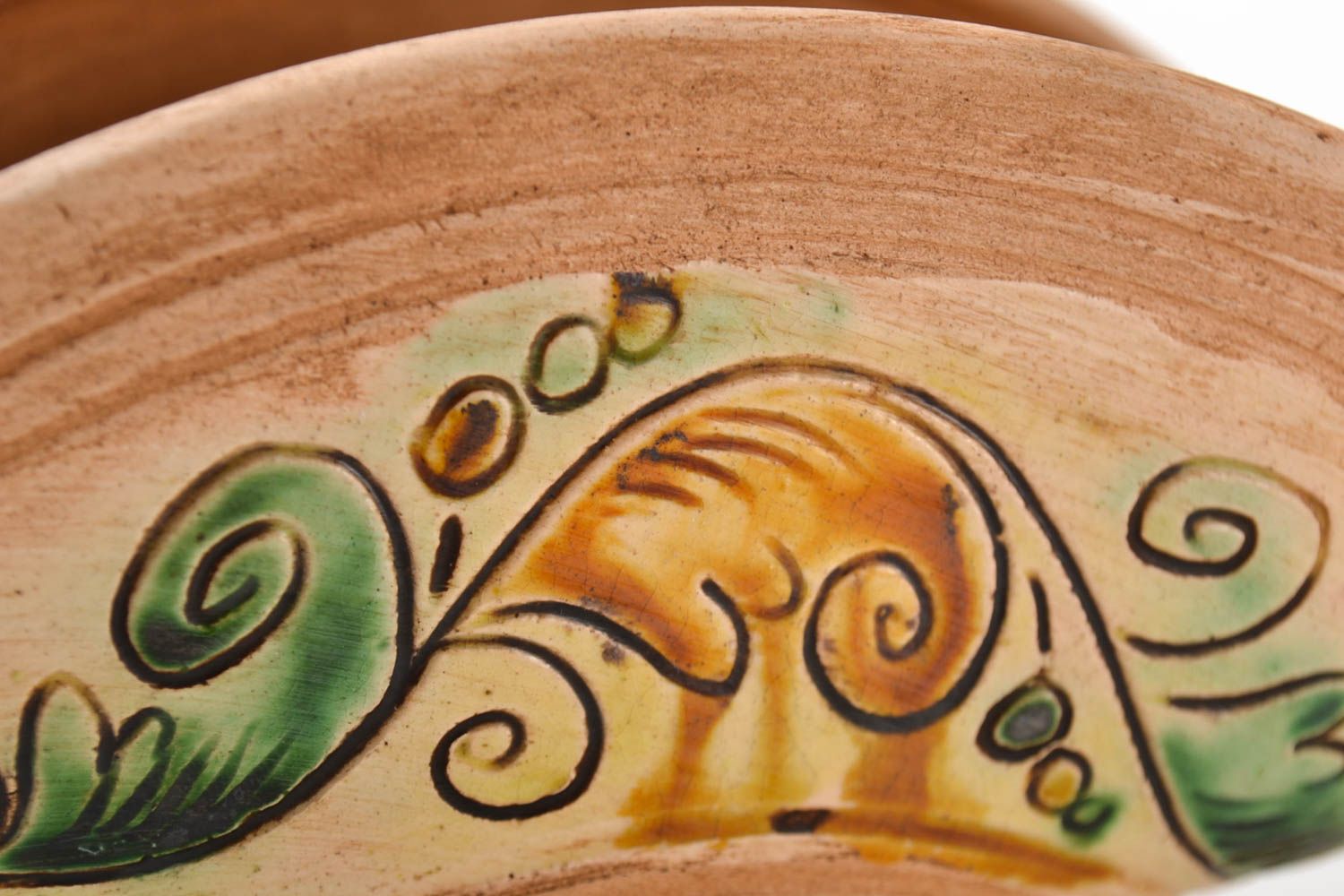 Handgemachte Keramik schönes Geschirr Set Servietten Ständer 2 Tee Tassen braun foto 4