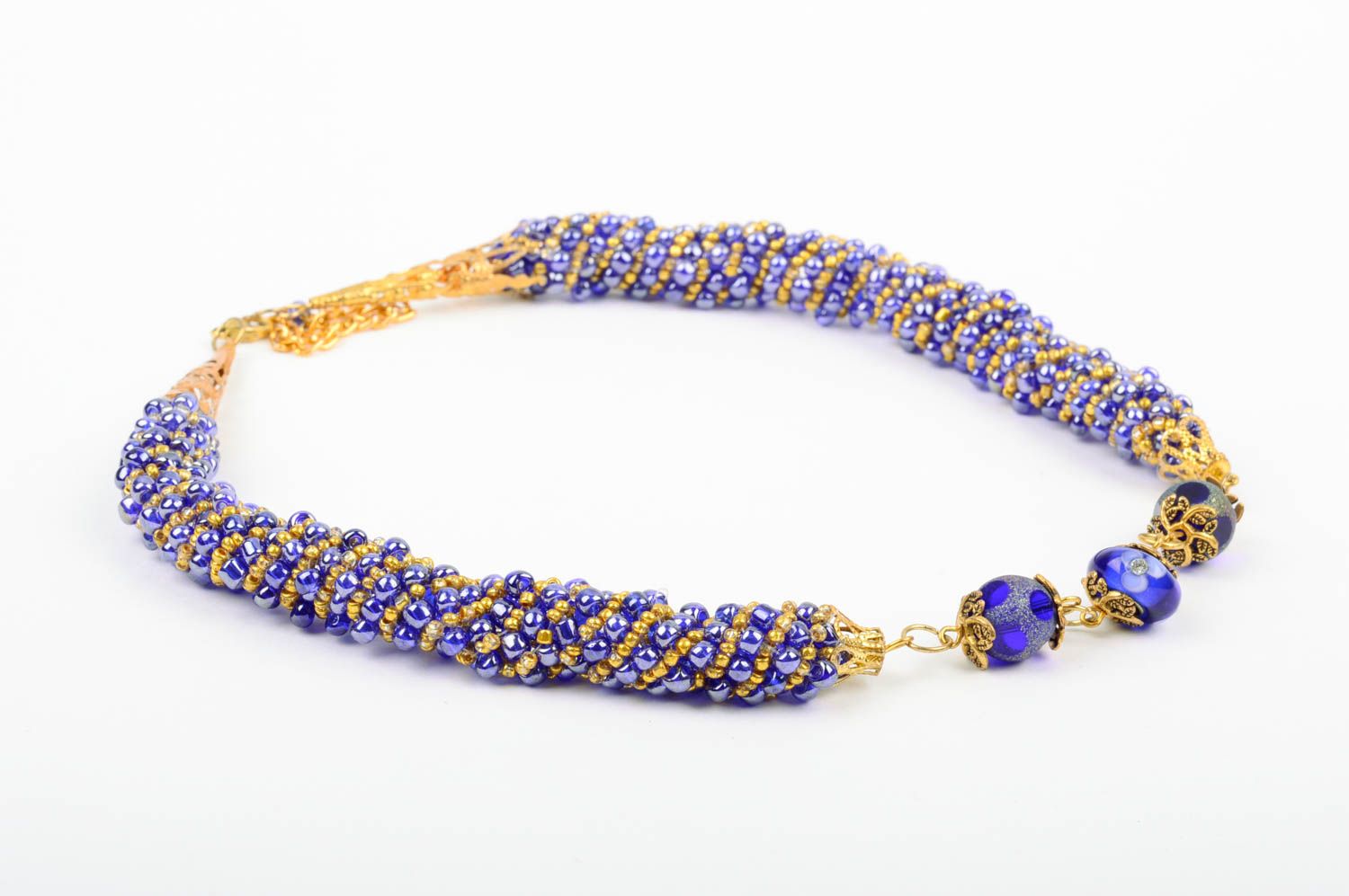 Handmade designer necklace beaded designer accessory stylish beautiful jewelry photo 4