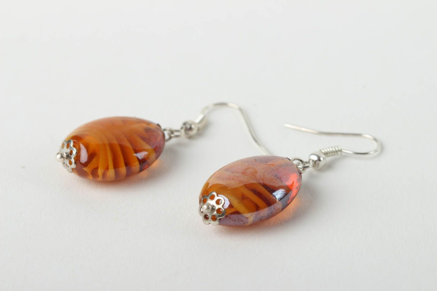 Handmade earrings designer accessory gift ideas glass jewelry unusual gift photo 3