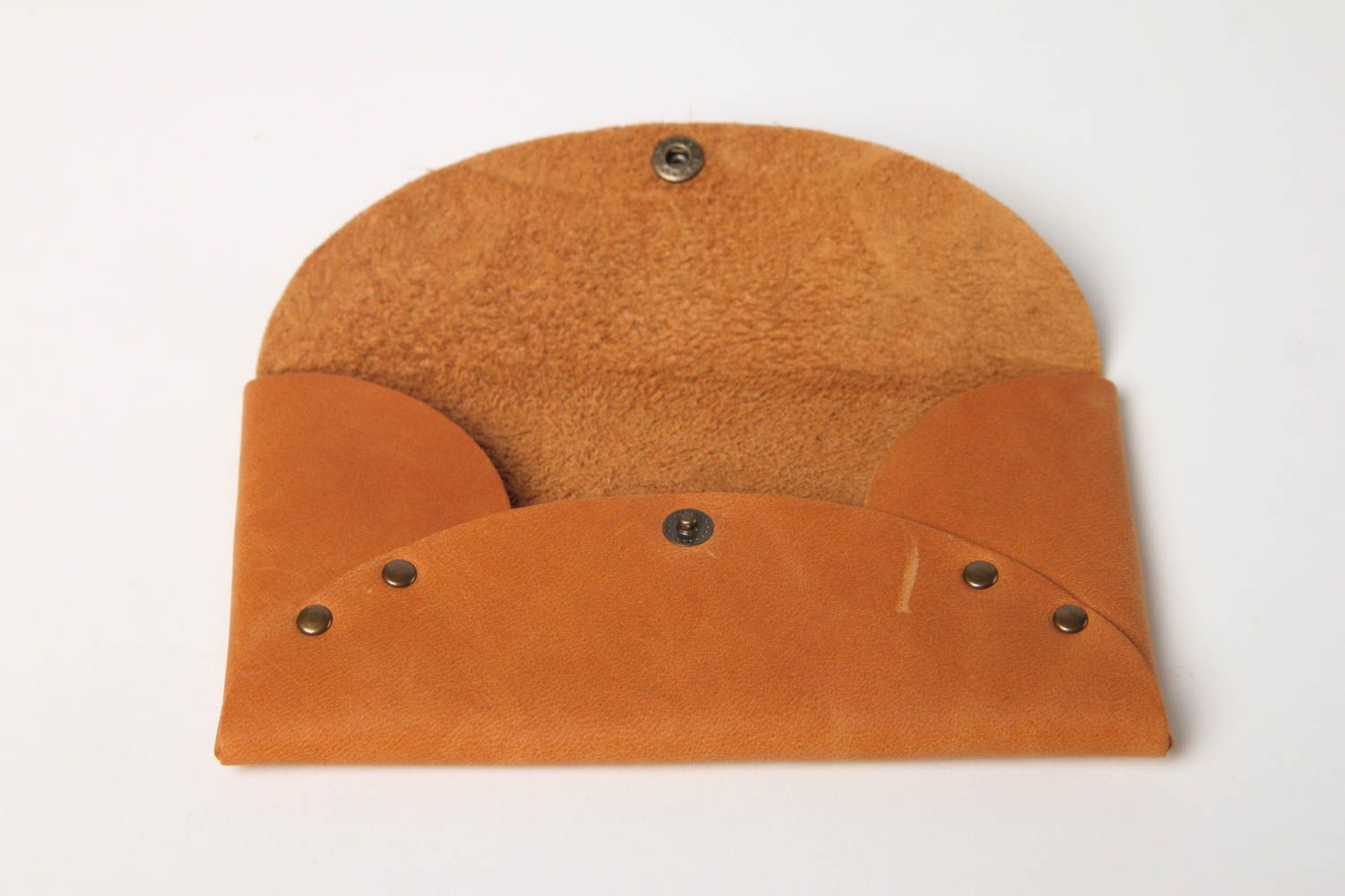 Stylish handmade leather wallet elegant wallet for women leather goods photo 4