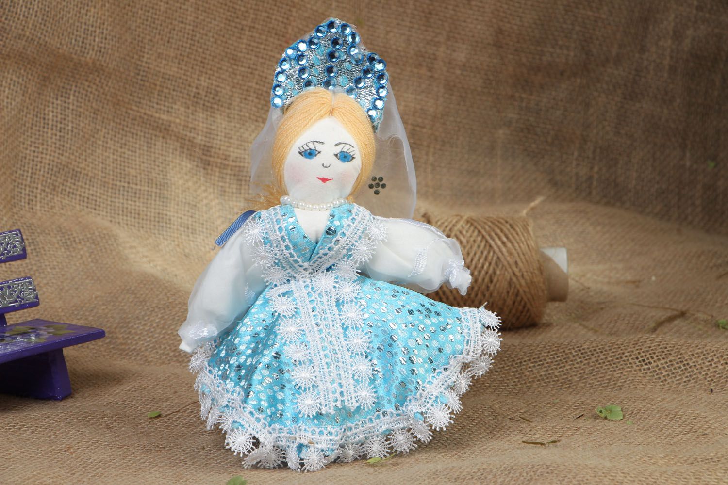 Интерьерная кукла Снегурочка фото 5