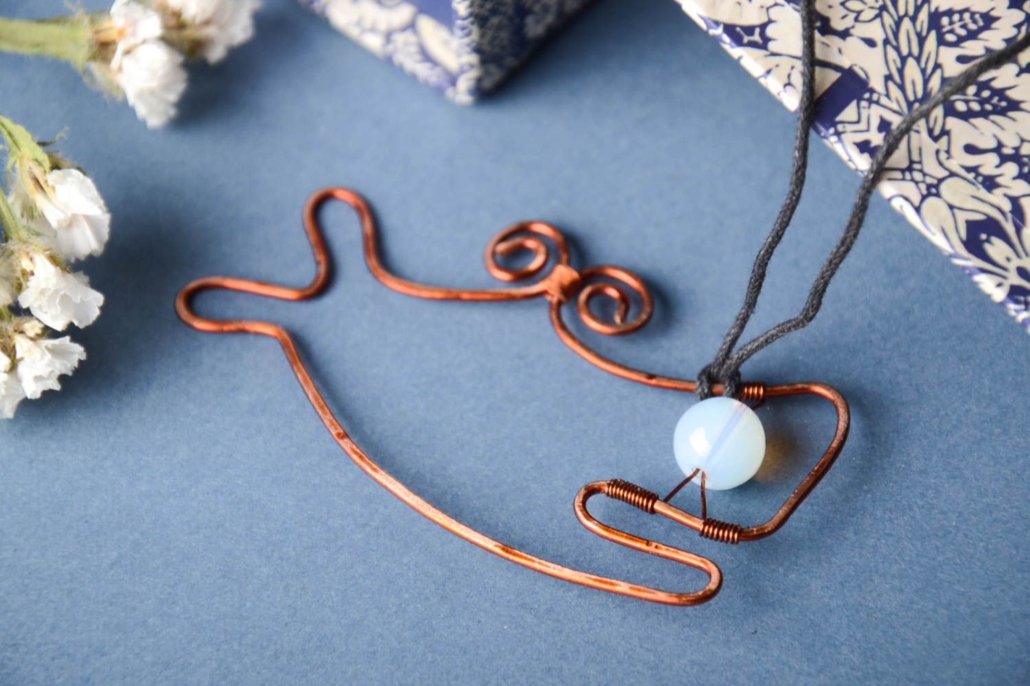 Handmade pendant unusual accessory gift ideas designer pendant metal jewelry photo 1
