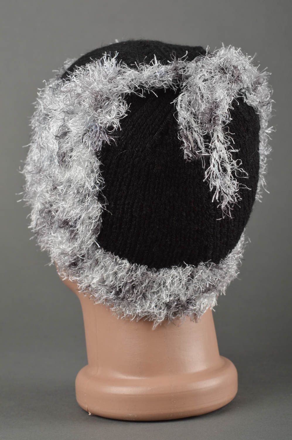 Bonnet tricot fait main Chapeau au crochet chaud design Vêtement enfant photo 2