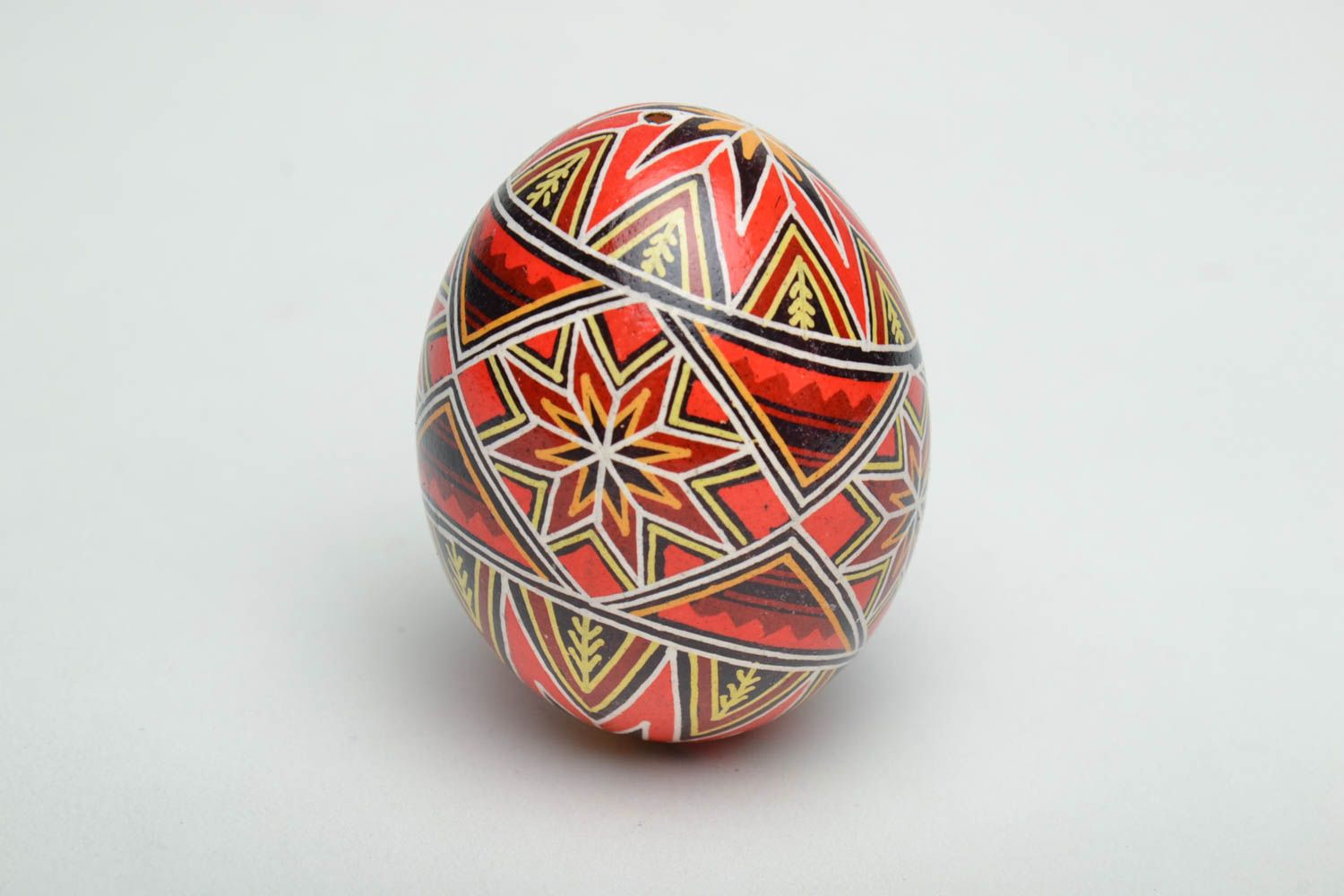 Handmade ethnic egg with painting photo 2