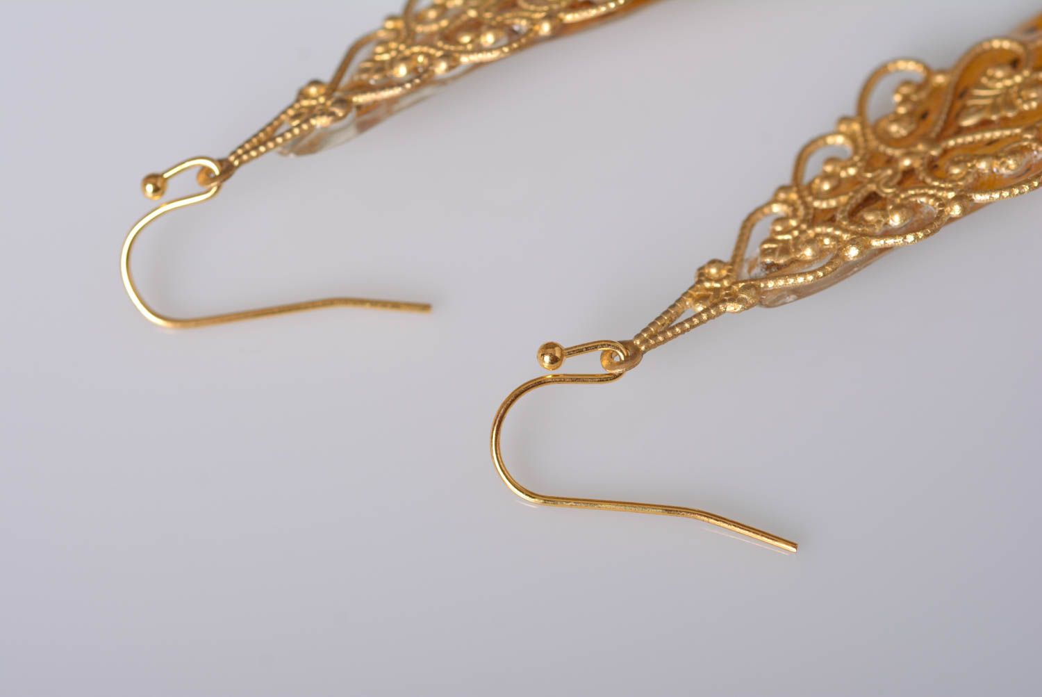 Handmade Designer Schmuck Accessoire für Frauen Modeschmuck Ohrringe Tigerlilie foto 2