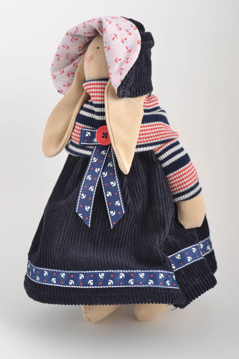 Unusual handmade fabric toy rag doll stuffed toy best toys for kids gift ideas photo 5