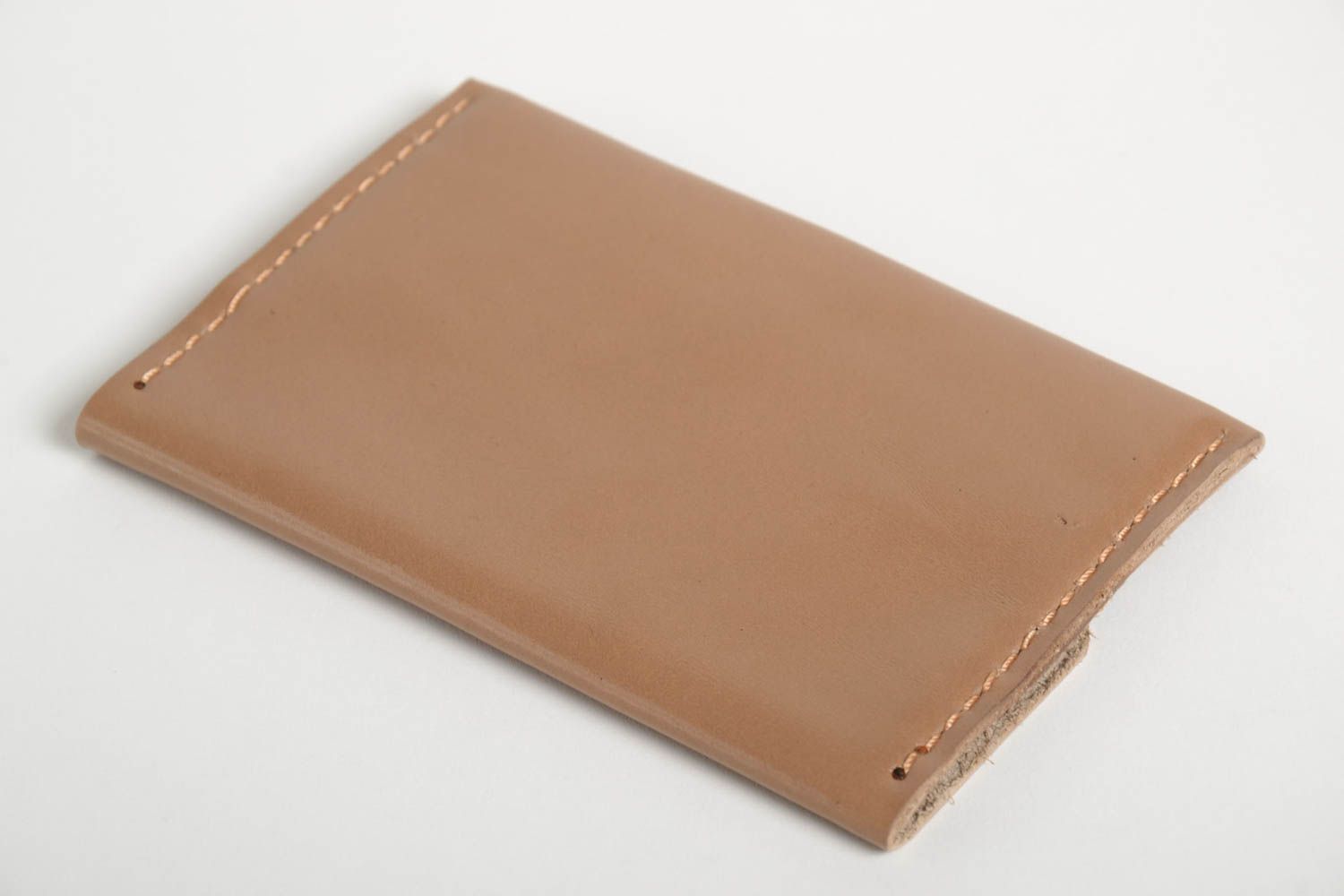 Handmade leather business card holder stylish make accessory designer present photo 3