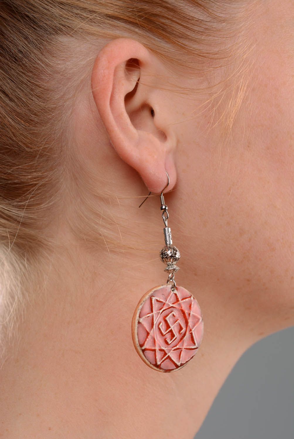 Ceramic earrings Oberezhnik photo 5