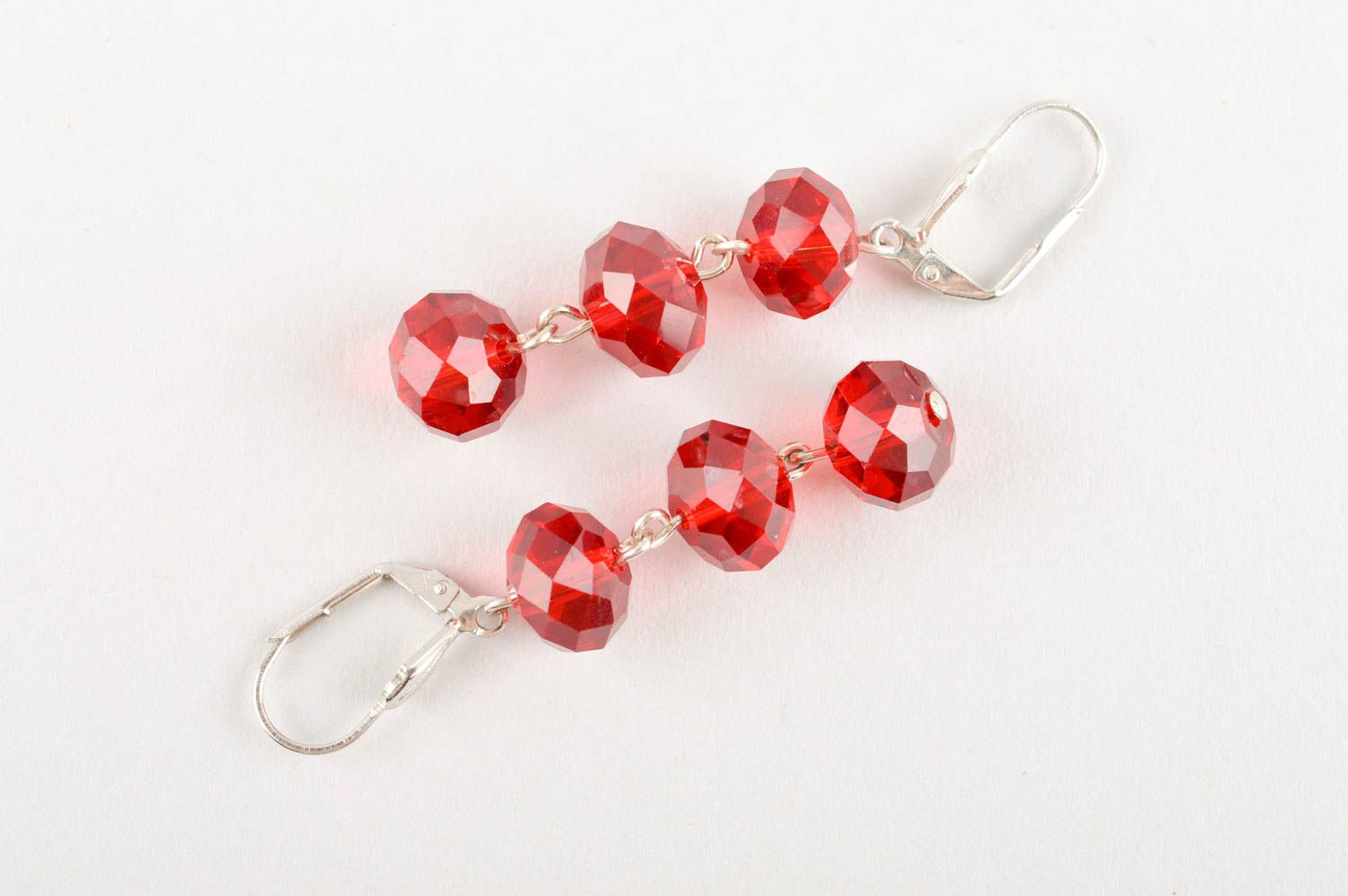 Handmade earrings with charms unusual designer earrings beautiful accessory photo 5
