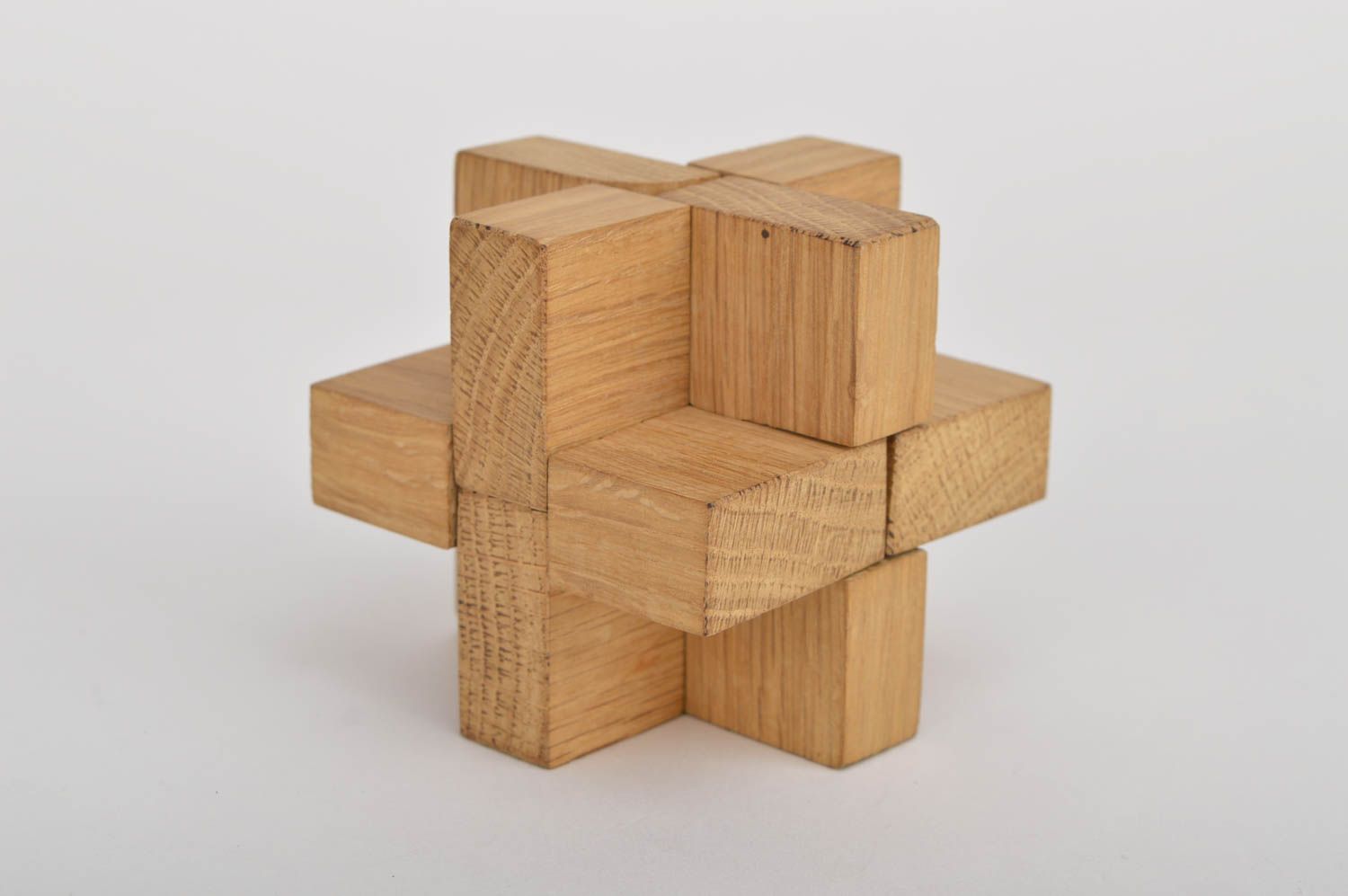 Игрушка ручной работы деревянный кубик игрушка из дерева от 3 лет из дуба фото 2
