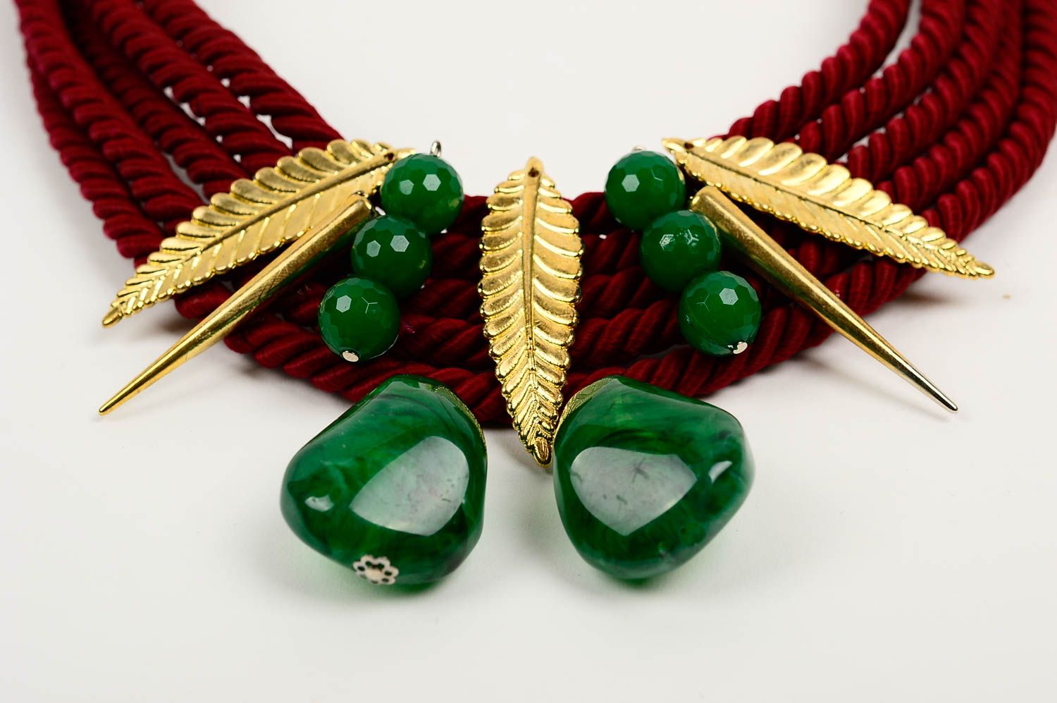 Damen Collier handgefertigt Modeschmuck Halskette Accessoire für Frauen schön foto 4