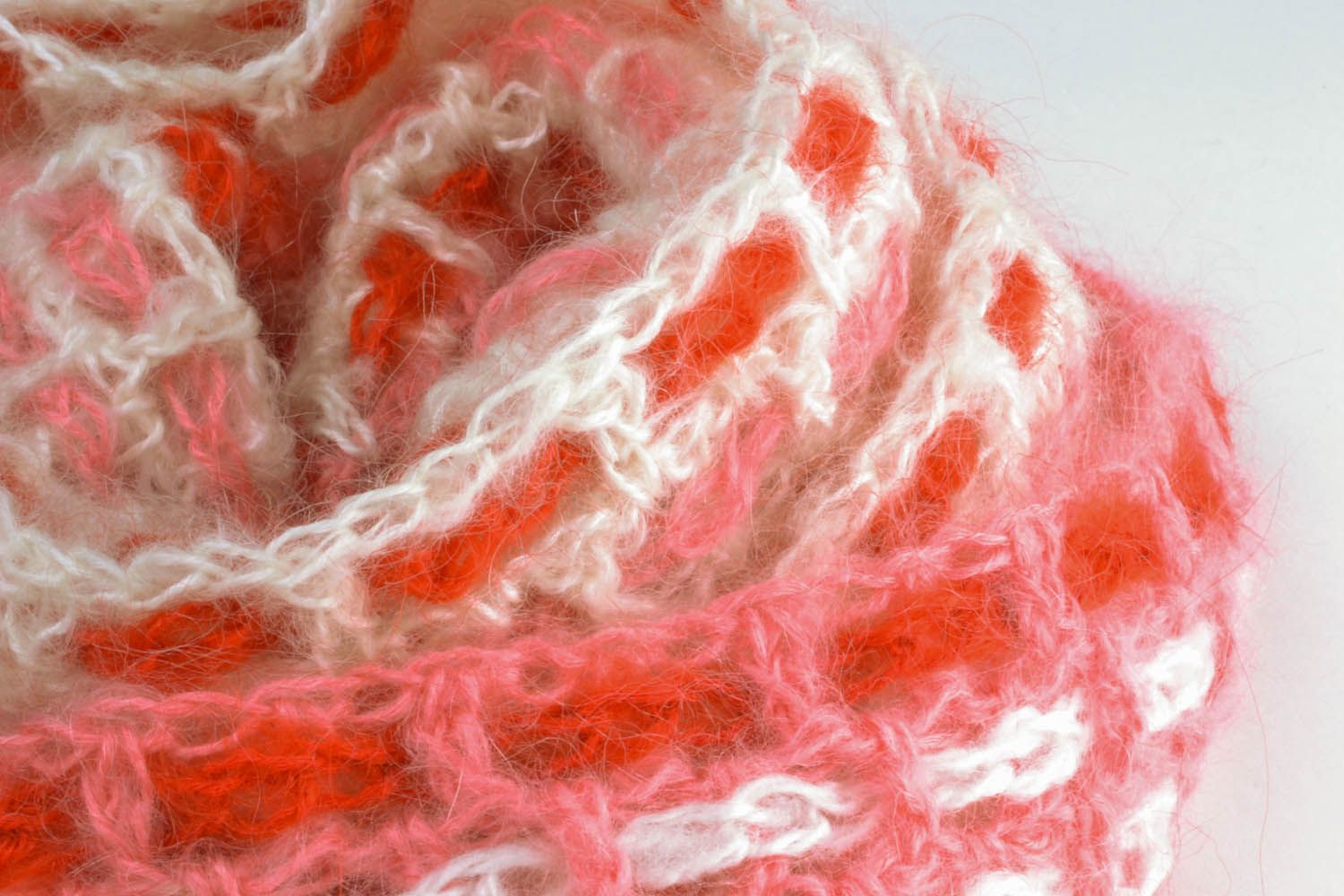 Warm crochet winter scarf photo 4