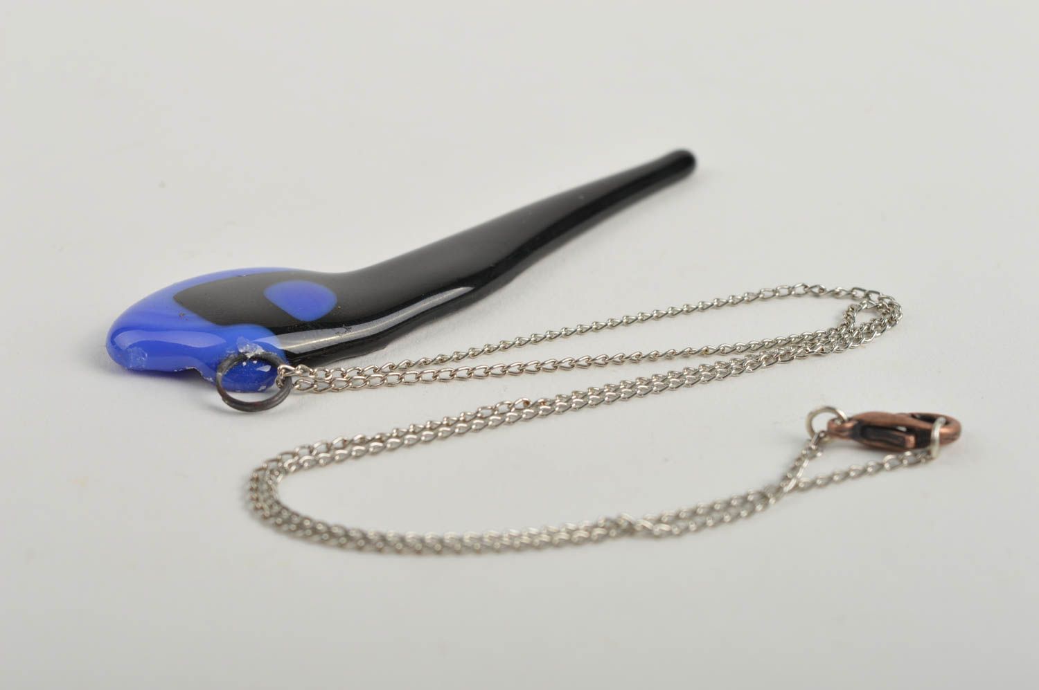 Unusual handmade glass pendant beautiful jewellery neck accessories for girls photo 5
