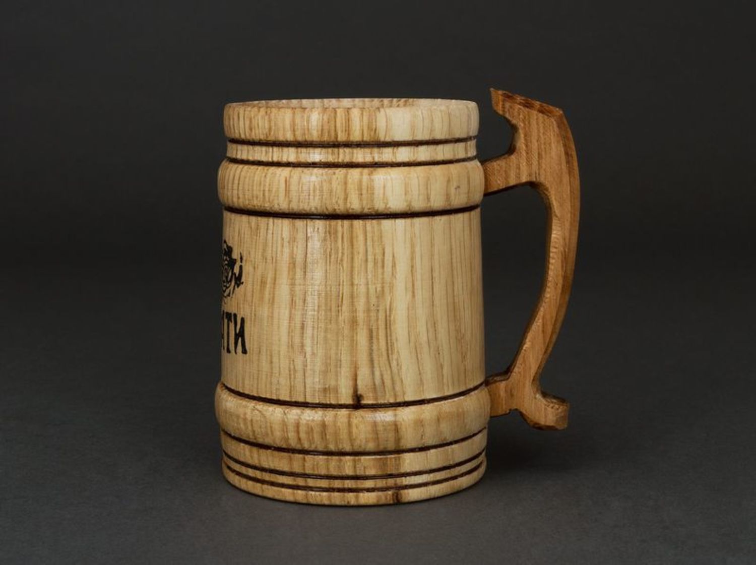Wooden beer mug photo 2