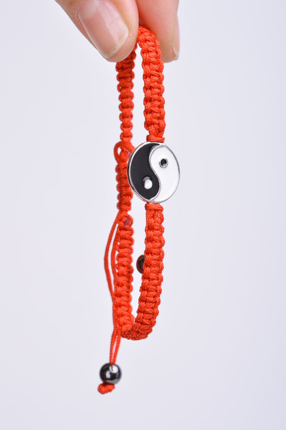 Handgemachtes Yin Yang Armband für Jugendliche Amulett gegen bösen Blick foto 3