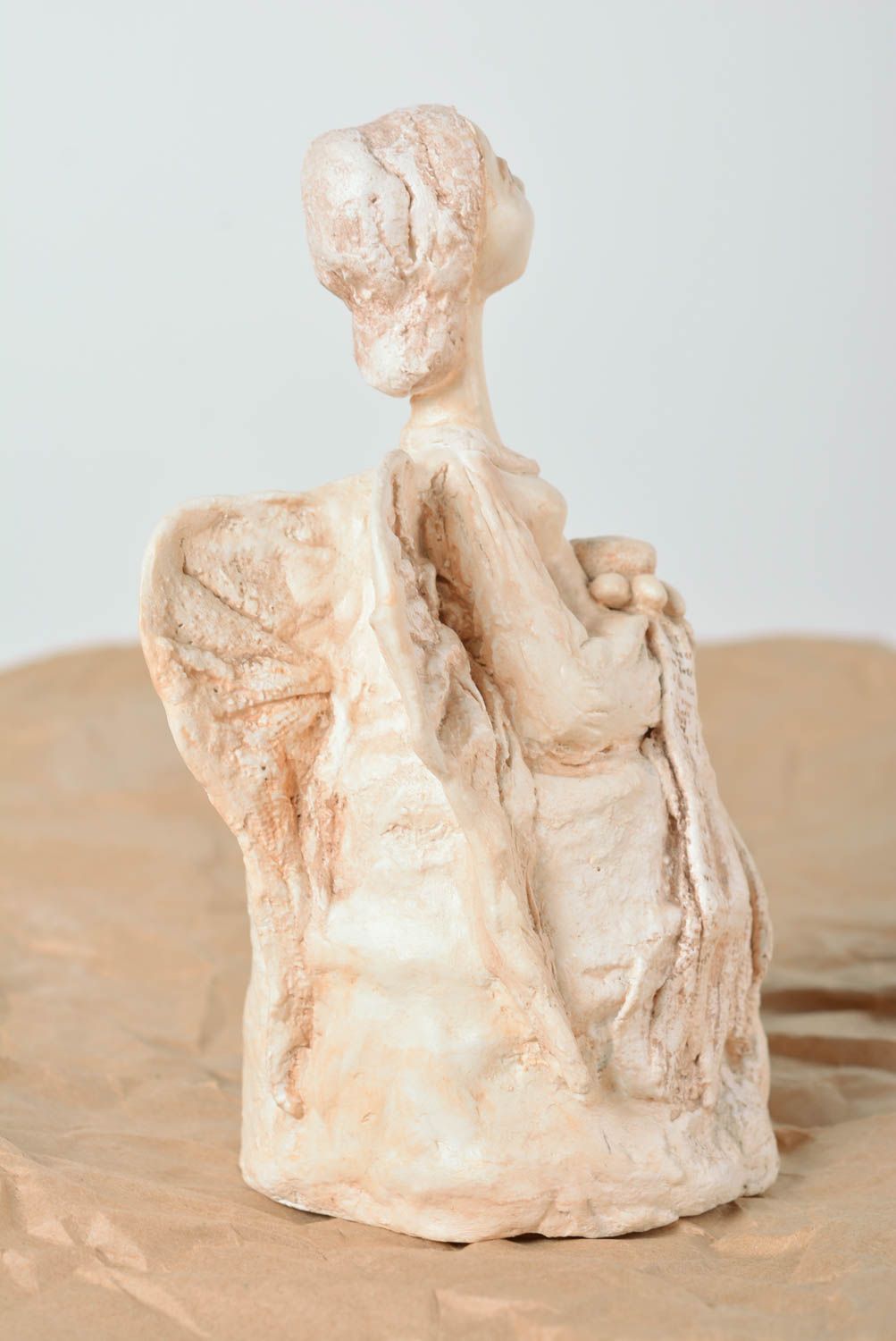 Statuette femme d'argile autodurcissante faite main jouet décoratif pour maison photo 3