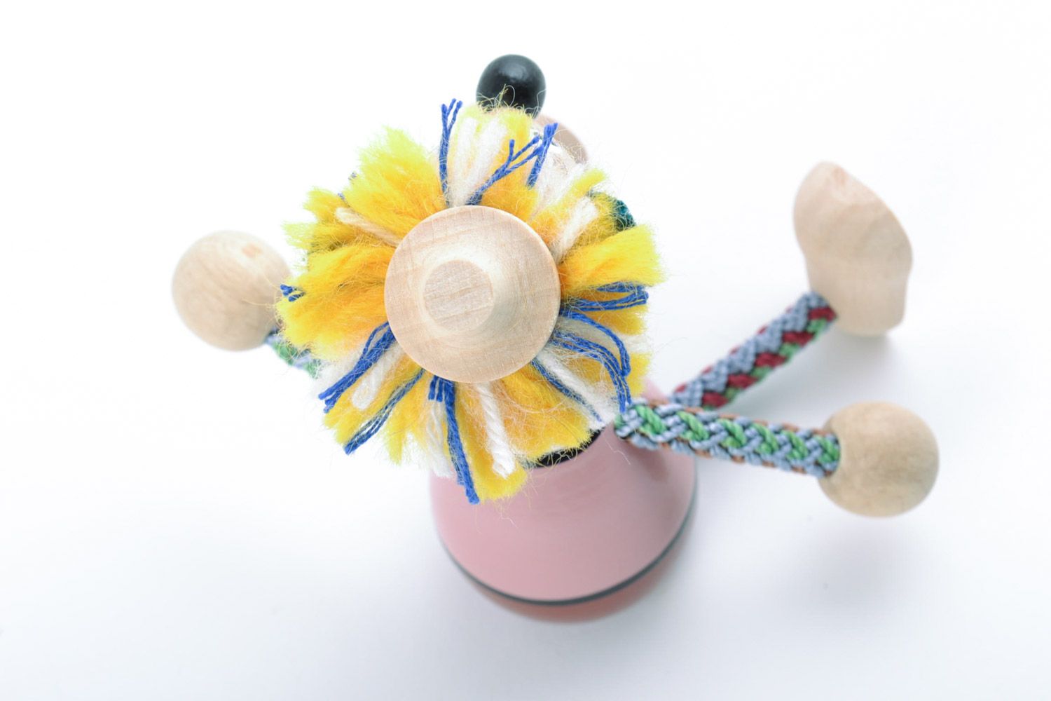Öko handmade Spielzeug Maus mit Bemalung künstlerisch einzigartig schön interessant foto 4