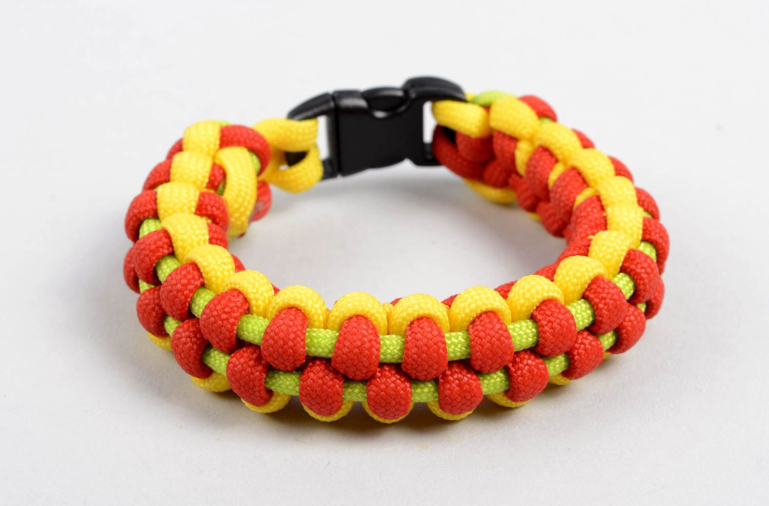 Unusual handmade cord bracelet woven bracelet designs unisex textile jewelry photo 1