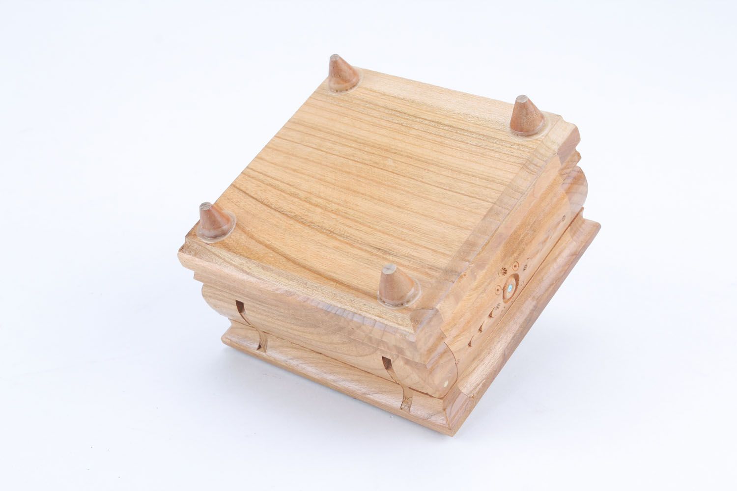 Carved wooden box photo 3