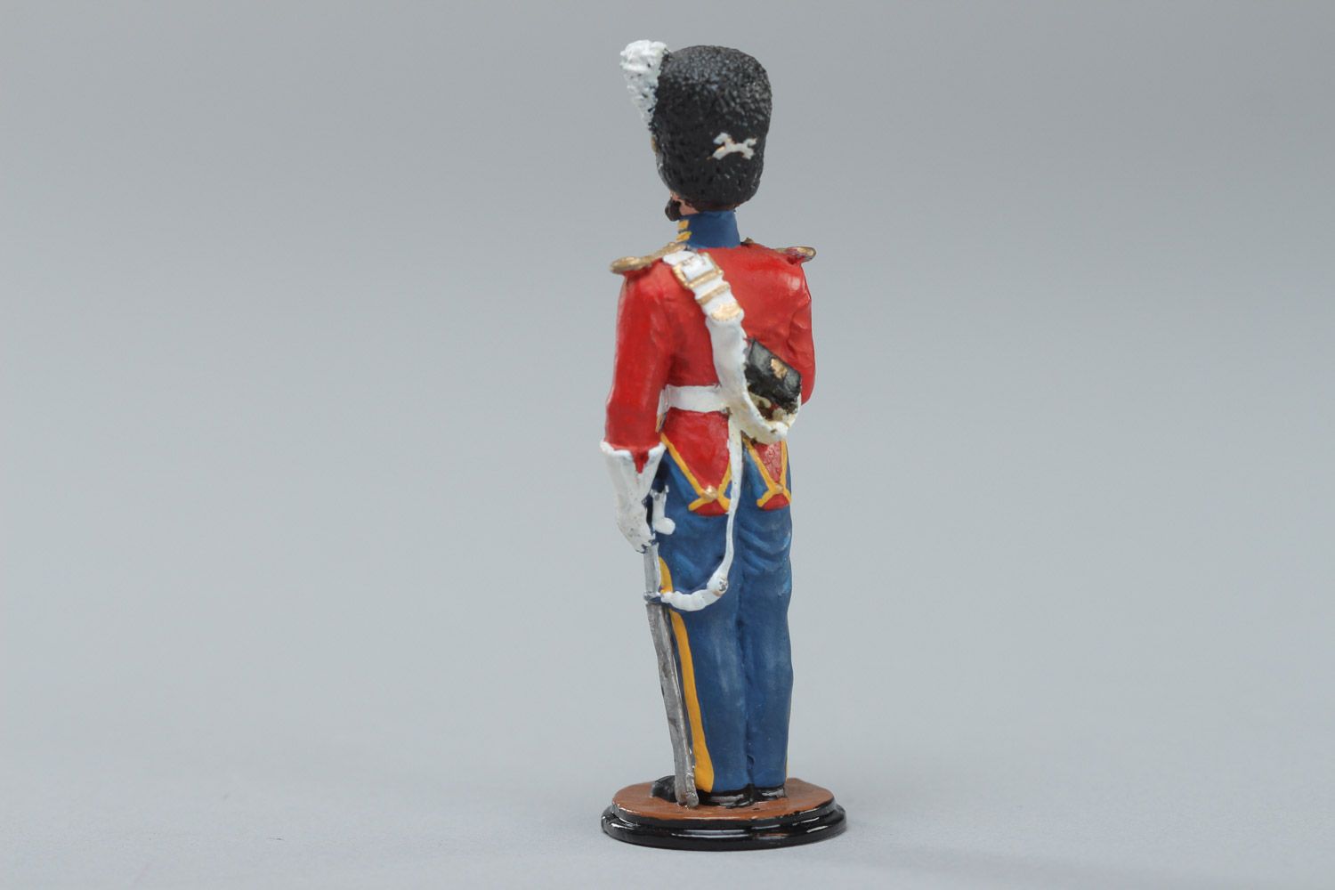 Handmade painted miniature tin figurine of soldier of Royal Scots Greys regiment photo 4