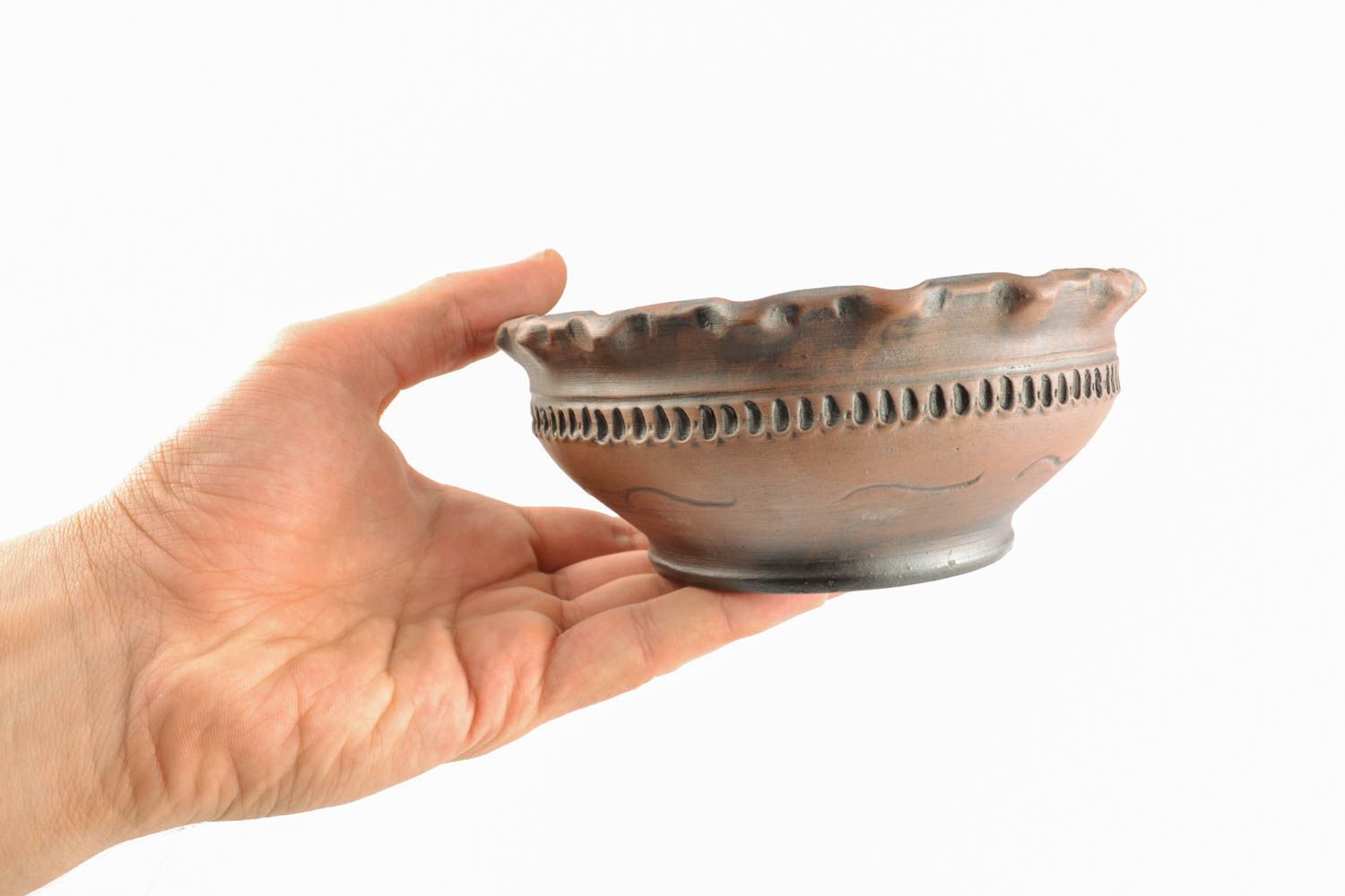 Ceramic bowl kilned with milk photo 5