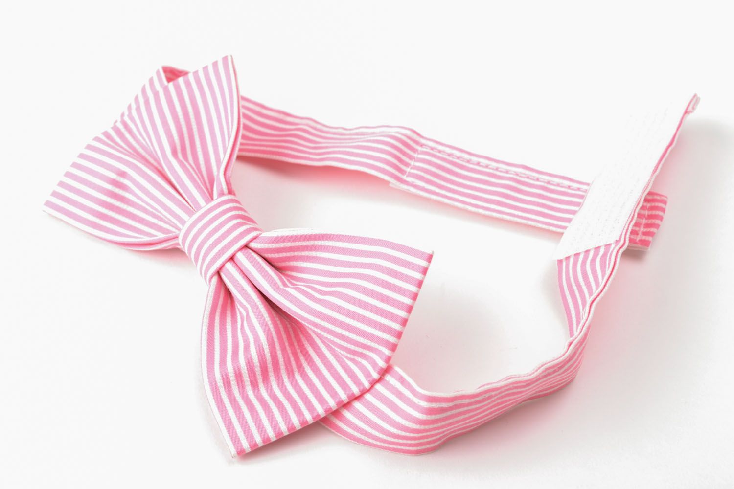 Pinstriped bow tie photo 3