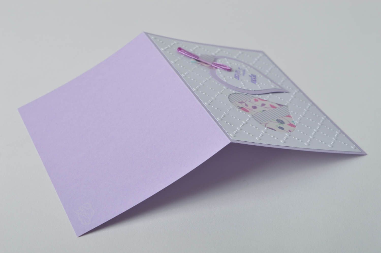 Carte de voeux insolite faite main en carton design romantique Petit cadeau photo 4